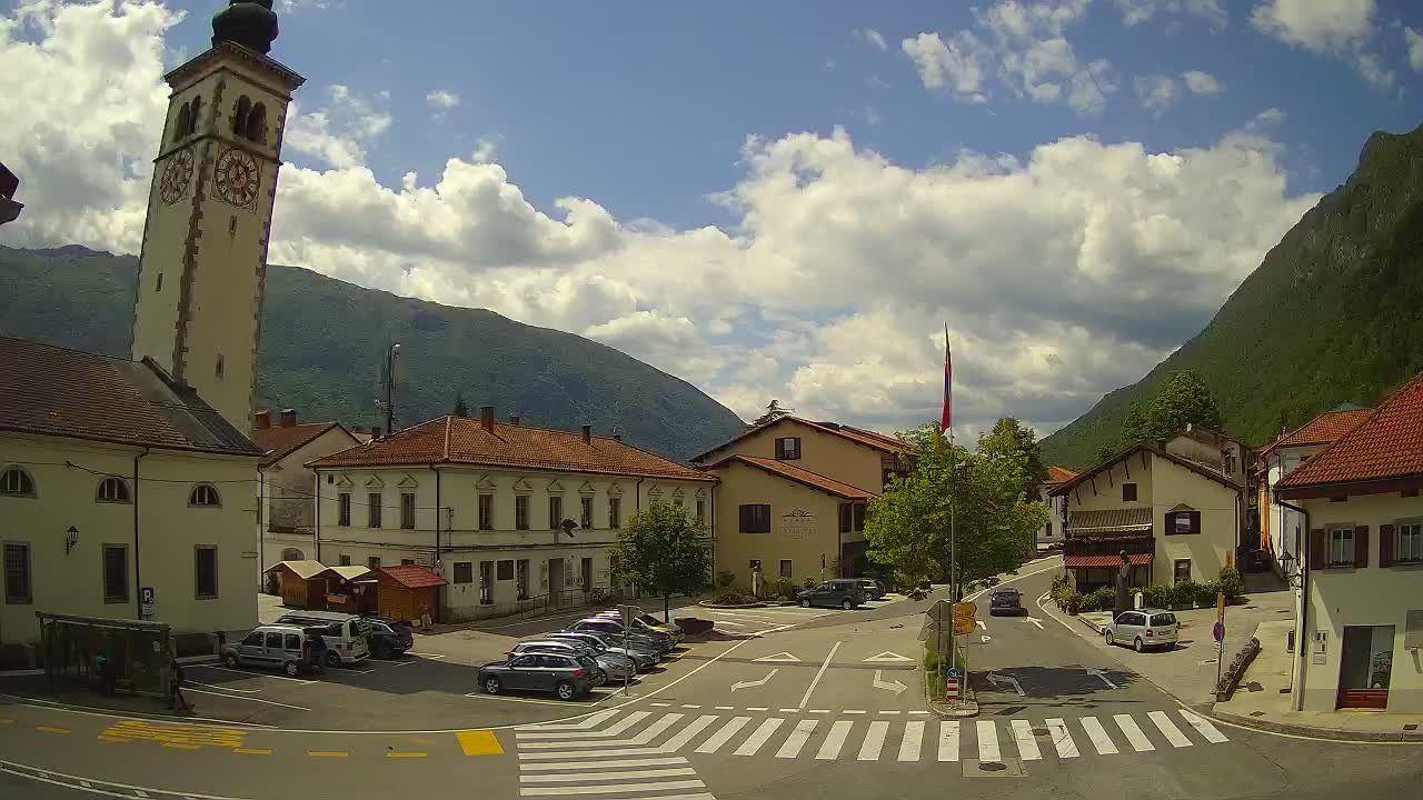 Live webcam Kobarid city center – Soča valley – Slovenia