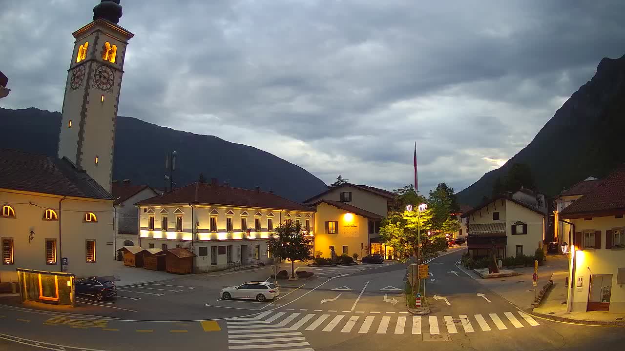Live webcam Kobarid – Caporetto centro città – Valle dell’Isonzo – Slovenia