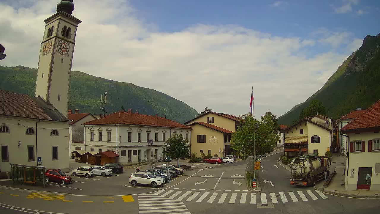 Live webcam Kobarid city center – Soča valley – Slovenia
