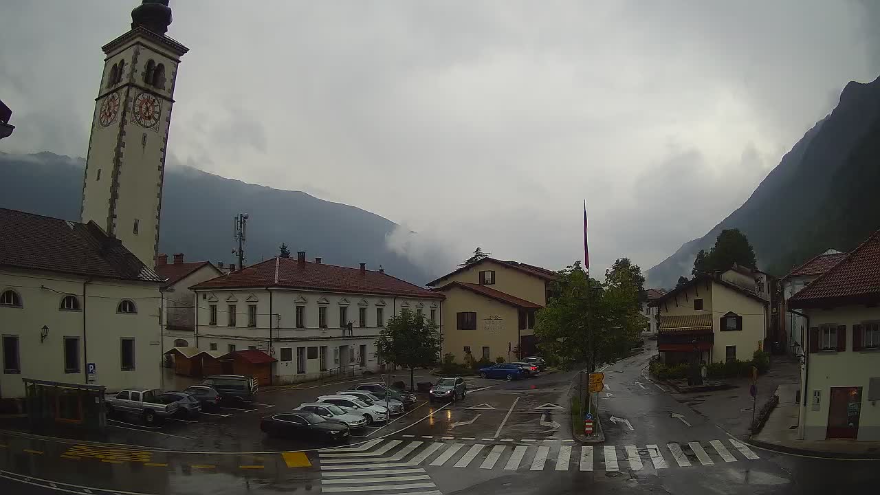 Live webcam Kobarid – Caporetto centro città – Valle dell’Isonzo – Slovenia