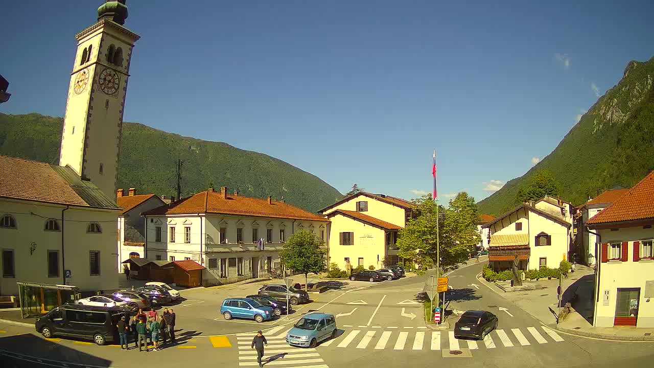 Live webcam Kobarid – Caporetto centro città – Valle dell’Isonzo – Slovenia