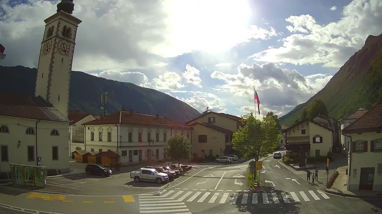 Live webcam Kobarid – Caporetto centro città – Valle dell’Isonzo – Slovenia