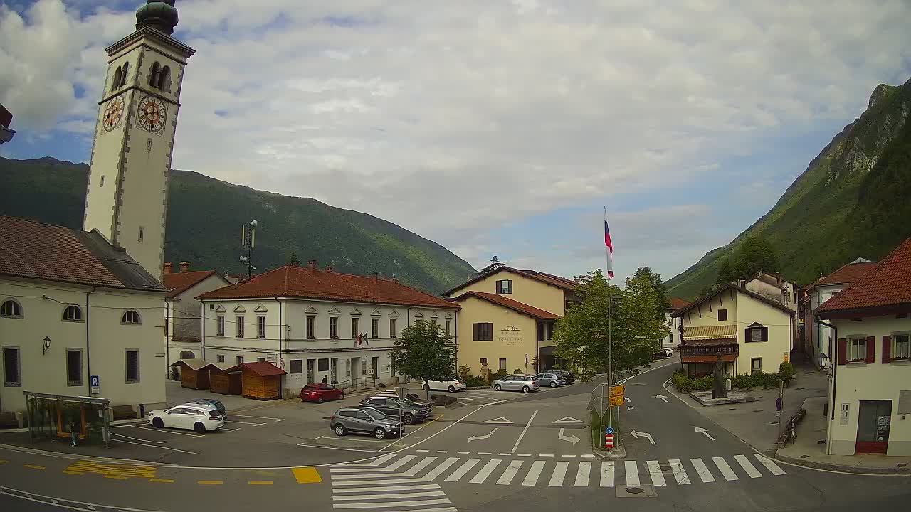 Live webcam Kobarid city center – Soča valley – Slovenia