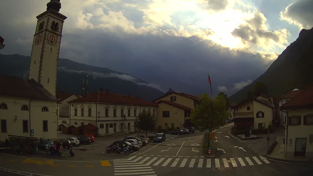Live webcam Kobarid – Caporetto centro città – Valle dell’Isonzo – Slovenia