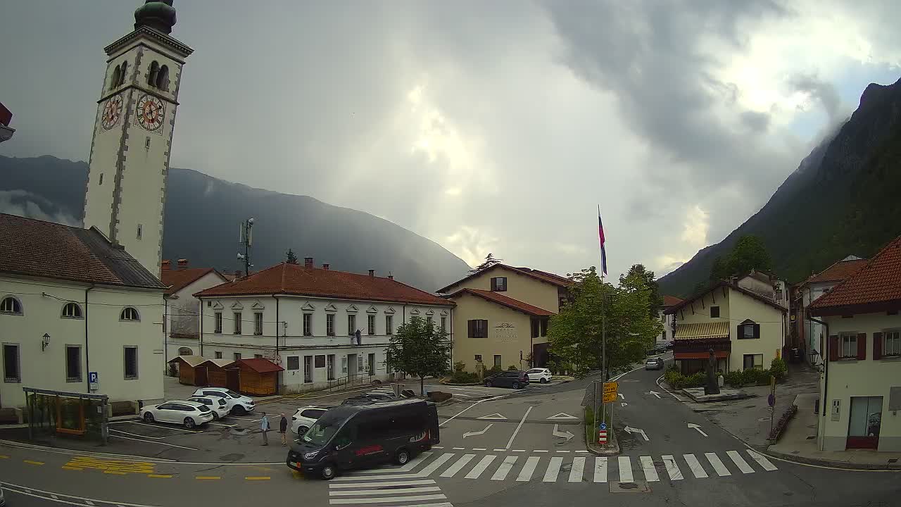 Live webcam Kobarid – Caporetto centro città – Valle dell’Isonzo – Slovenia
