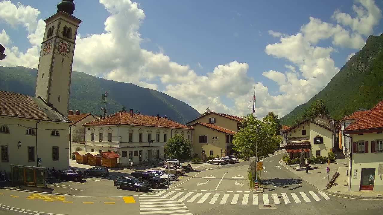 Live webcam Kobarid city center – Soča valley – Slovenia