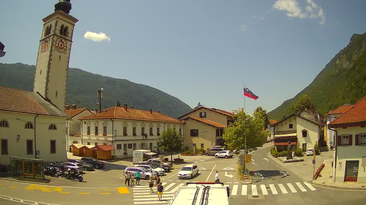 Live webcam Kobarid city center – Soča valley – Slovenia