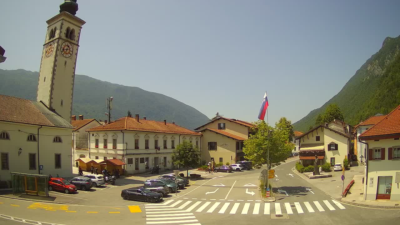 Live webcam Kobarid city center – Soča valley – Slovenia