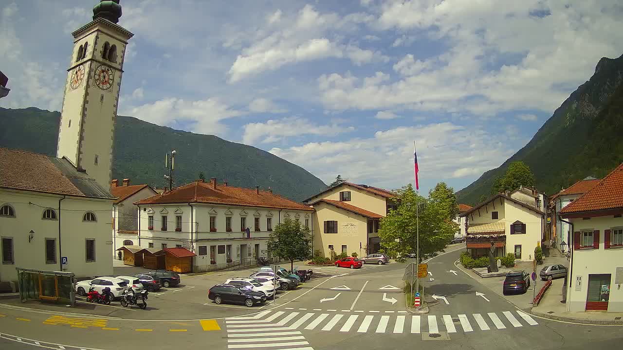 Live webcam Kobarid city center – Soča valley – Slovenia