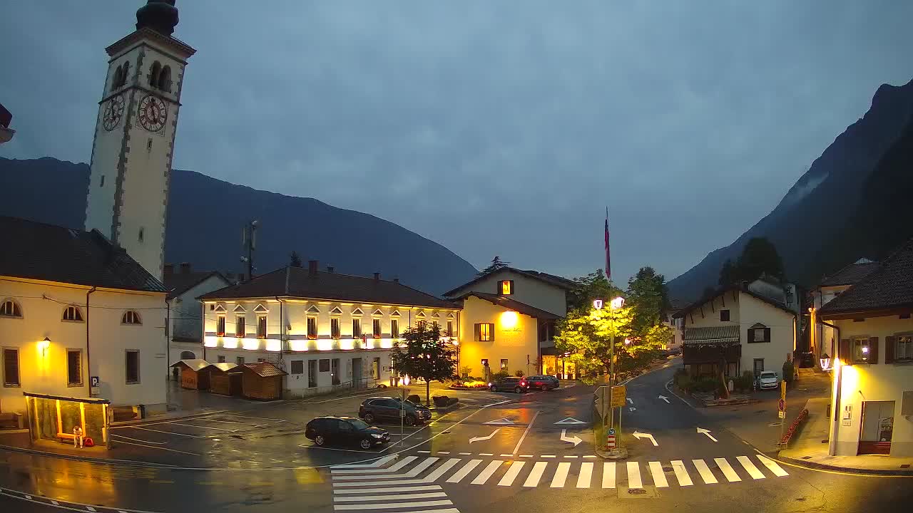 Live-Webcam Stadtzentrum von Kobarid – Soča-Tal – Slowenien