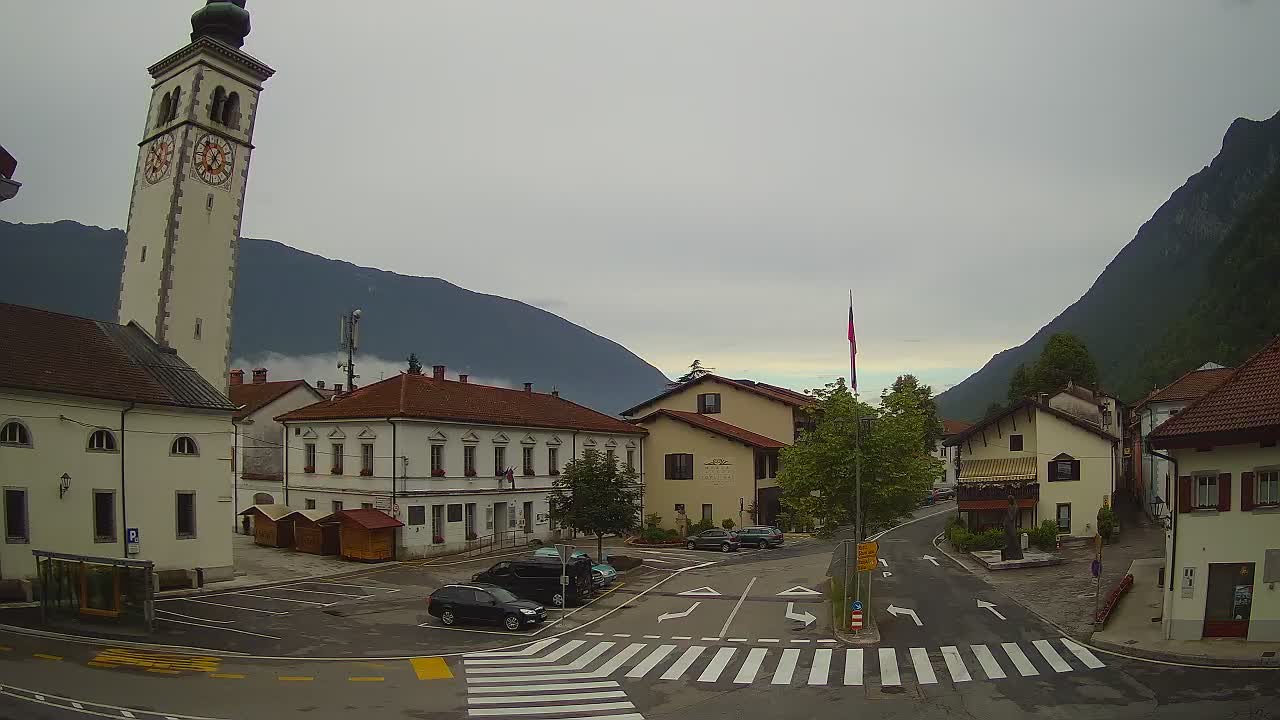Live webcam Kobarid – Caporetto centro città – Valle dell’Isonzo – Slovenia