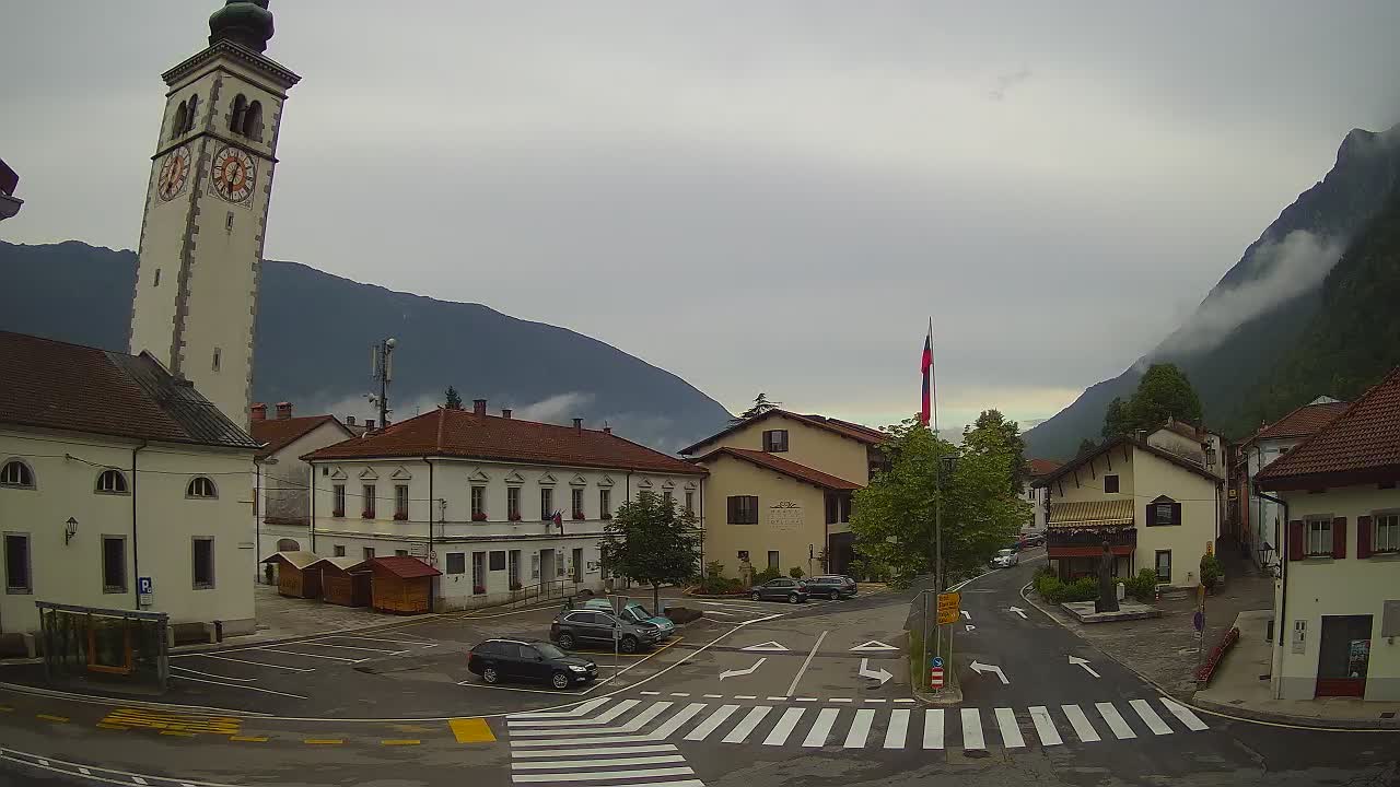 Webcam en direct du centre-ville de Kobarid – Vallée de la Soča – Slovénie
