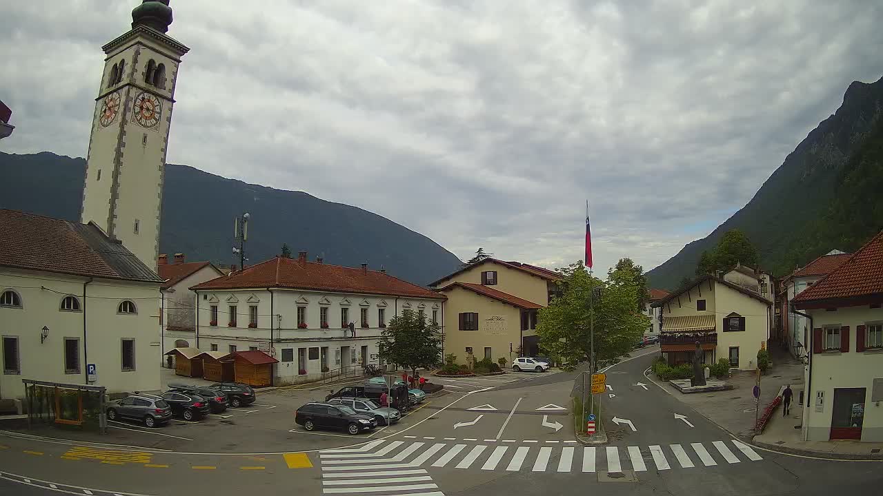 Live webcam Kobarid – Caporetto centro città – Valle dell’Isonzo – Slovenia