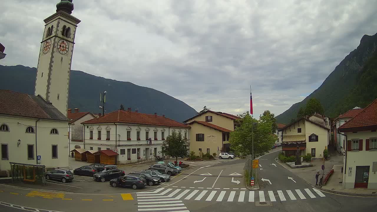 Live webcam Kobarid – Caporetto centro città – Valle dell’Isonzo – Slovenia