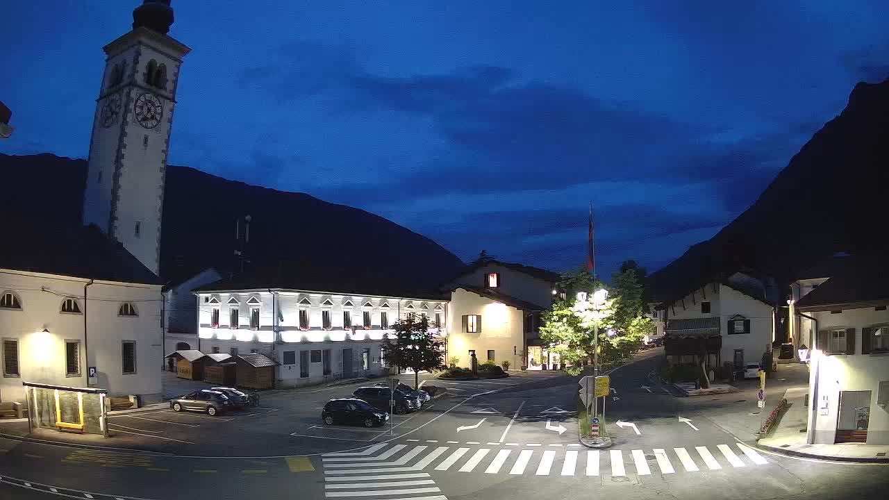 Live-Webcam Stadtzentrum von Kobarid – Soča-Tal – Slowenien