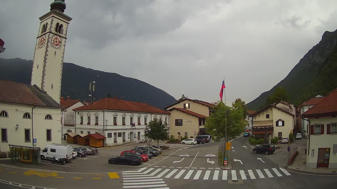 Live webcam Kobarid – Caporetto centro città – Valle dell’Isonzo – Slovenia