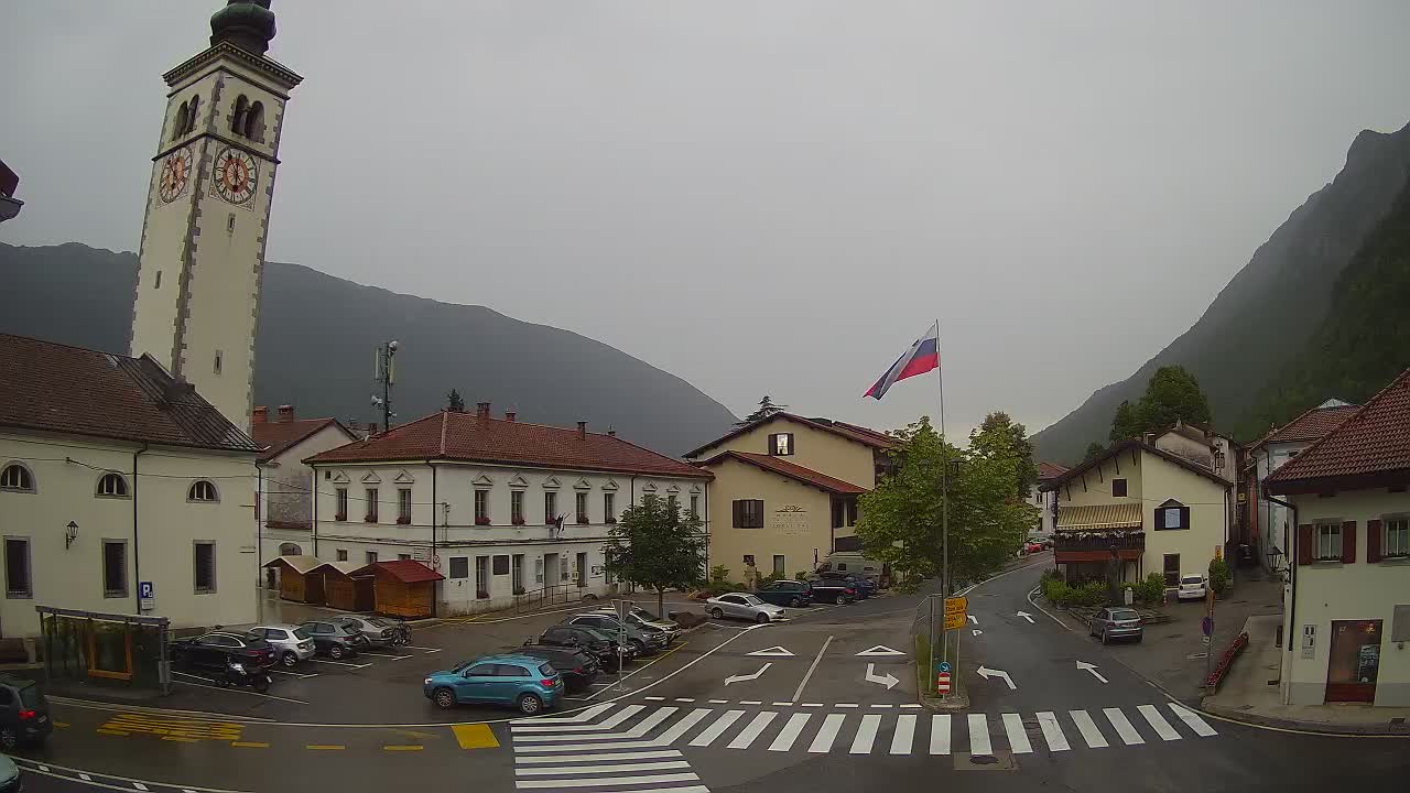 Webcam en direct du centre-ville de Kobarid – Vallée de la Soča – Slovénie