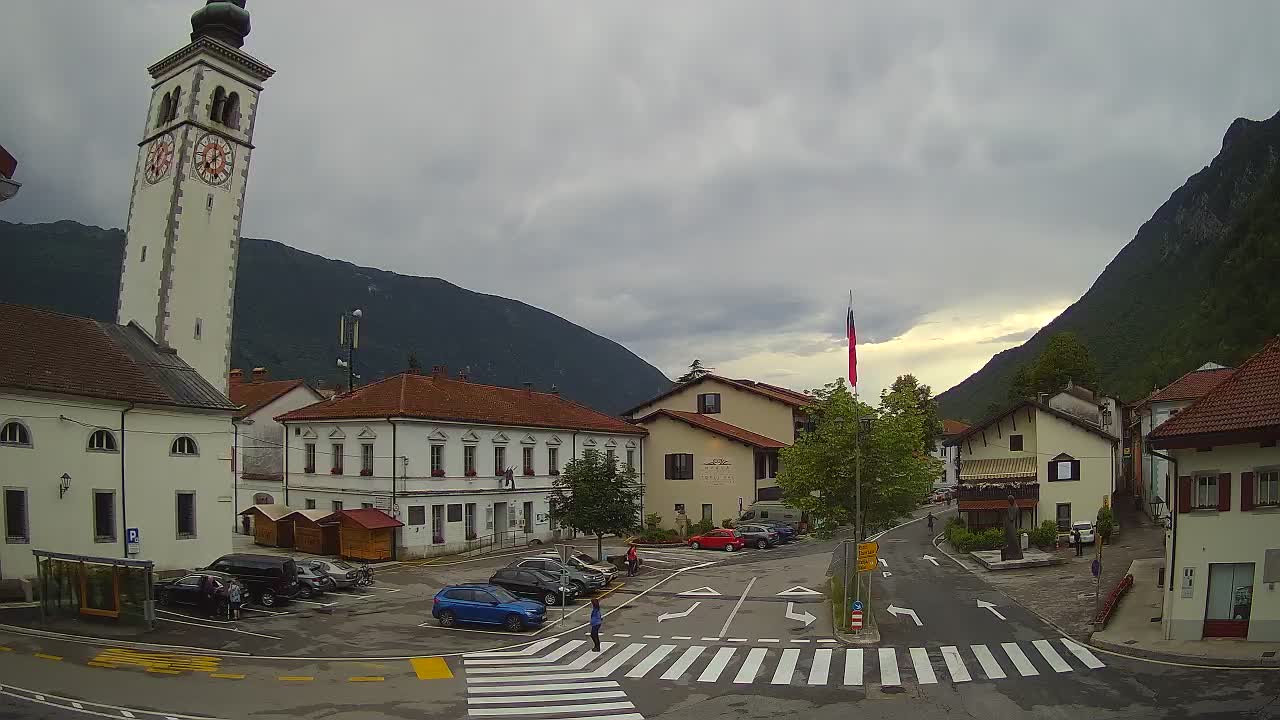 Live webcam Kobarid – Caporetto centro città – Valle dell’Isonzo – Slovenia