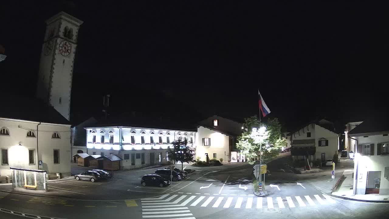 Spletna kamera Kobarid center mesta – dolina Soče – Slovenija
