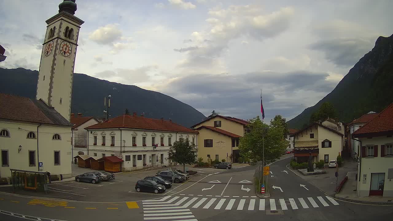 Webcam en direct du centre-ville de Kobarid – Vallée de la Soča – Slovénie