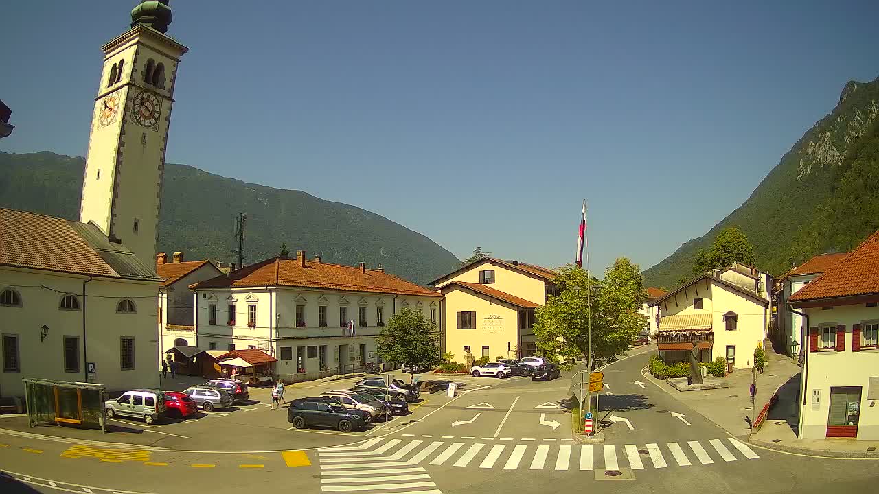 Live webcam Kobarid city center – Soča valley – Slovenia
