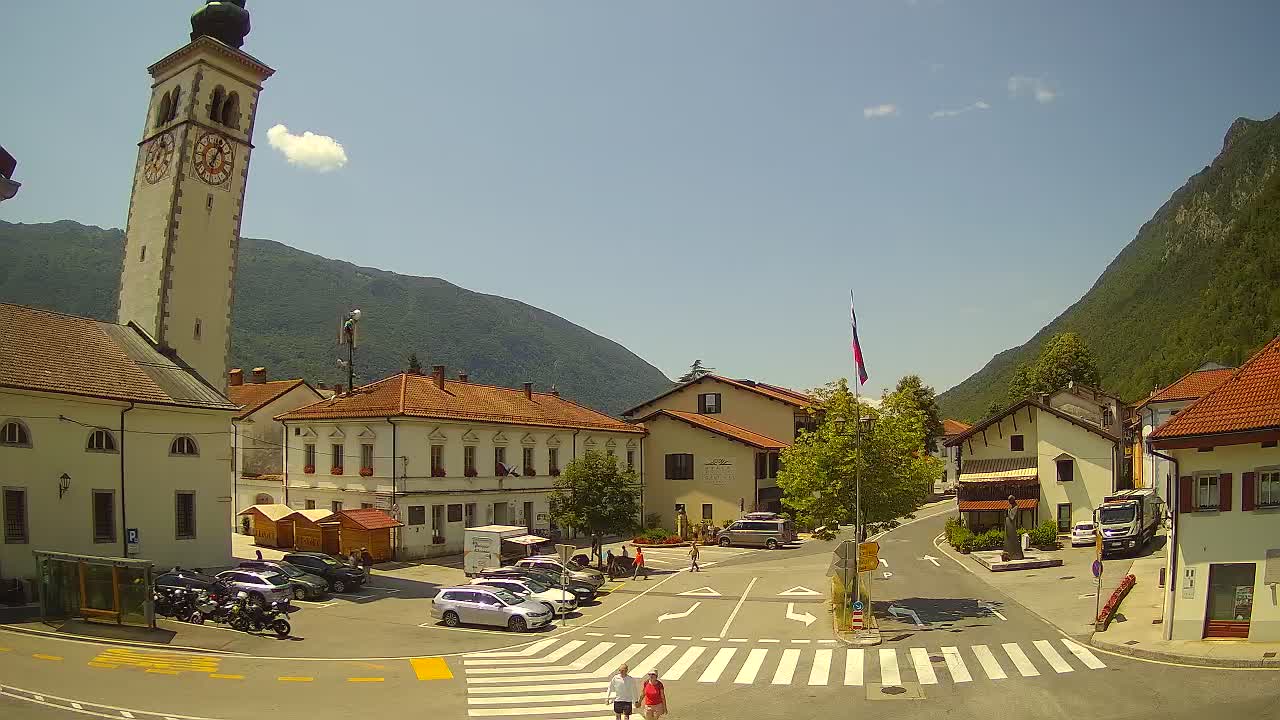 Live webcam Kobarid city center – Soča valley – Slovenia