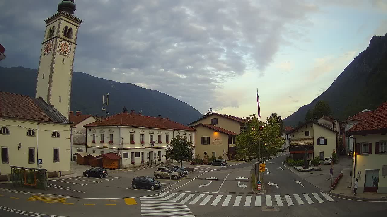 Webcam en direct du centre-ville de Kobarid – Vallée de la Soča – Slovénie