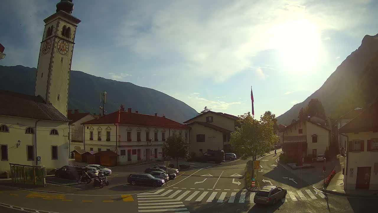 Webcam en direct du centre-ville de Kobarid – Vallée de la Soča – Slovénie