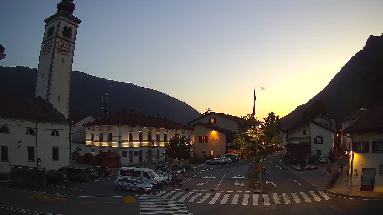Webcam en direct du centre-ville de Kobarid – Vallée de la Soča – Slovénie