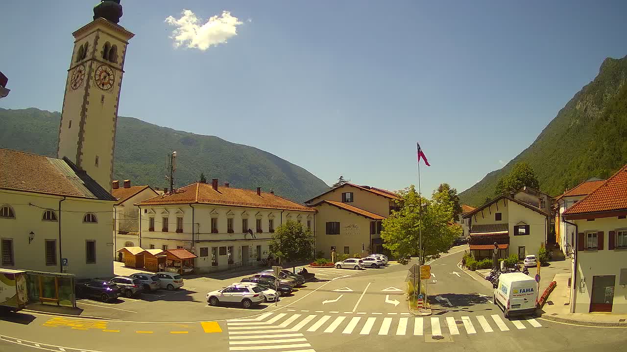 Live webcam Kobarid city center – Soča valley – Slovenia