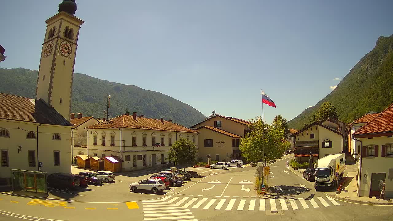 Live webcam Kobarid city center – Soča valley – Slovenia