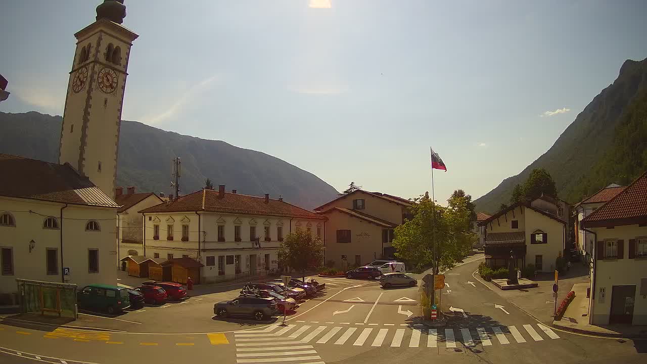 Webcam en direct du centre-ville de Kobarid – Vallée de la Soča – Slovénie