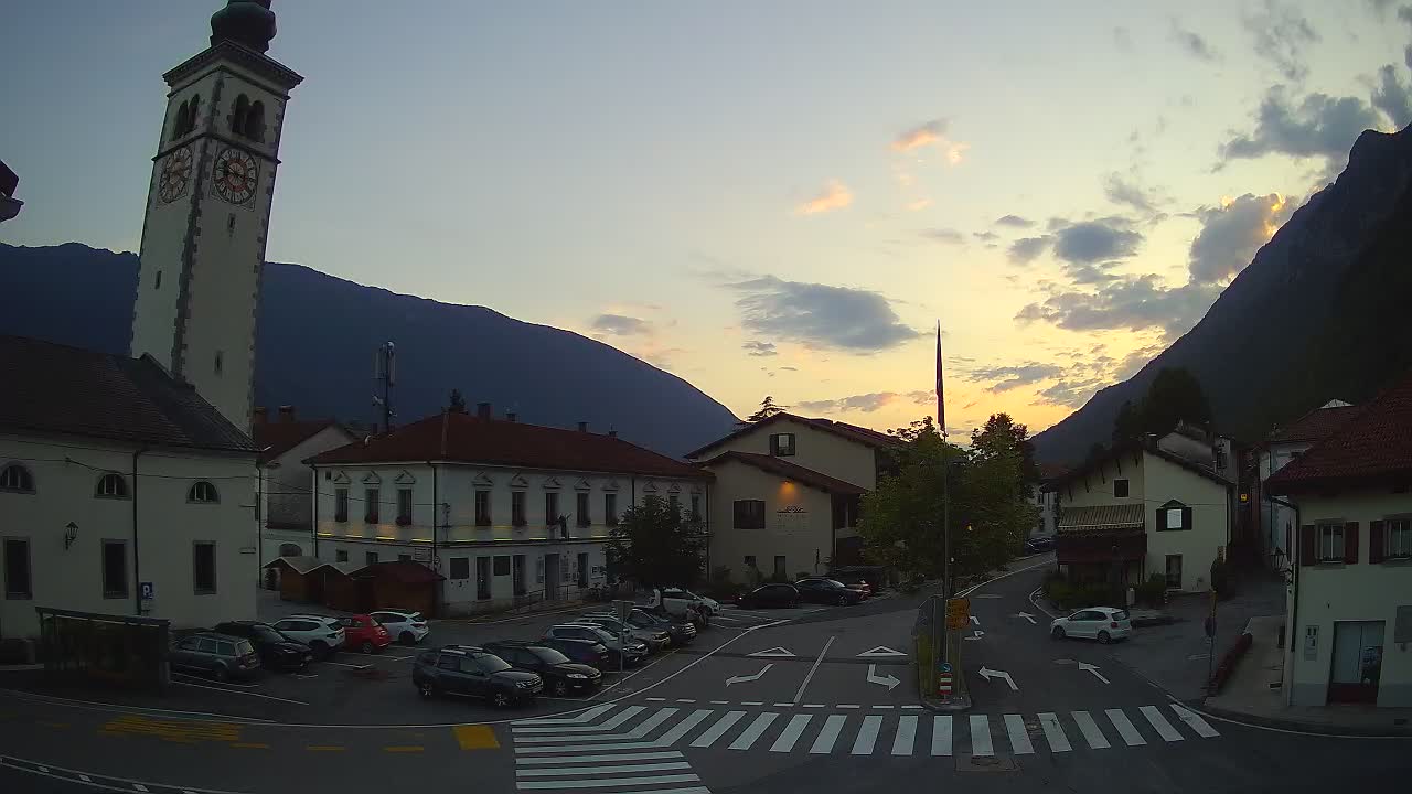 Webcam en direct du centre-ville de Kobarid – Vallée de la Soča – Slovénie