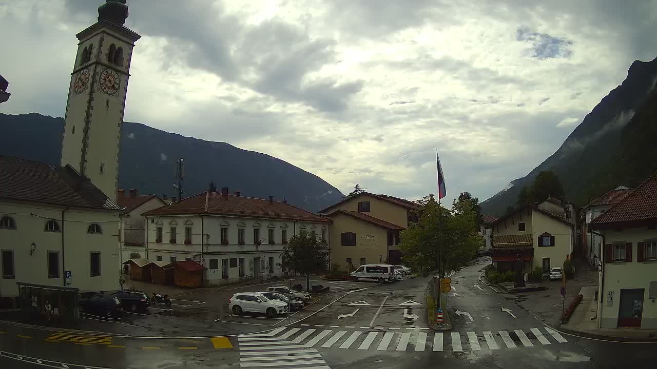 Webcam en direct du centre-ville de Kobarid – Vallée de la Soča – Slovénie