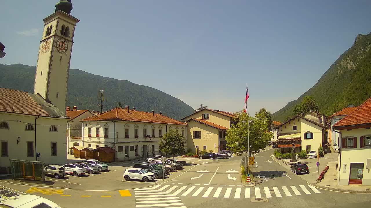 Live webcam Kobarid city center – Soča valley – Slovenia