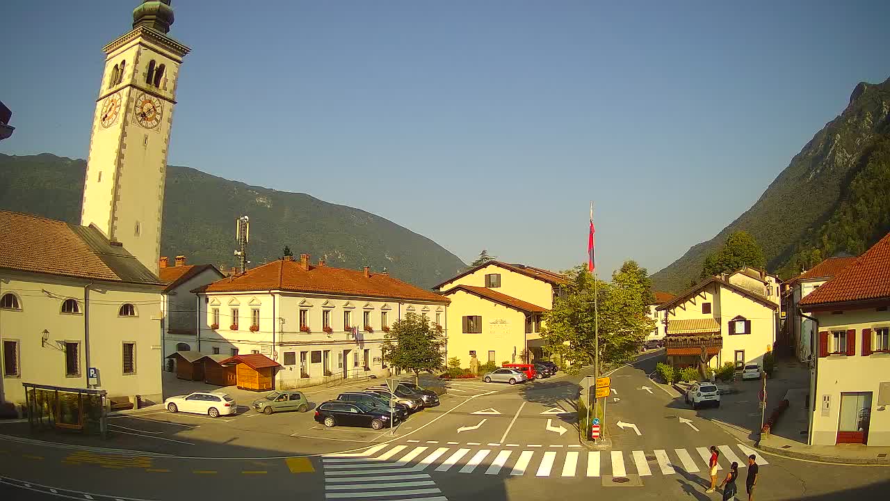 Live webcam Kobarid – Caporetto centro città – Valle dell’Isonzo – Slovenia