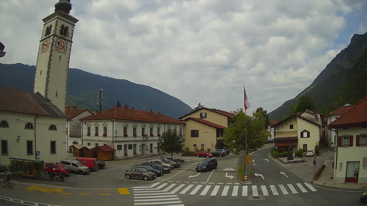 Webcam en direct du centre-ville de Kobarid – Vallée de la Soča – Slovénie