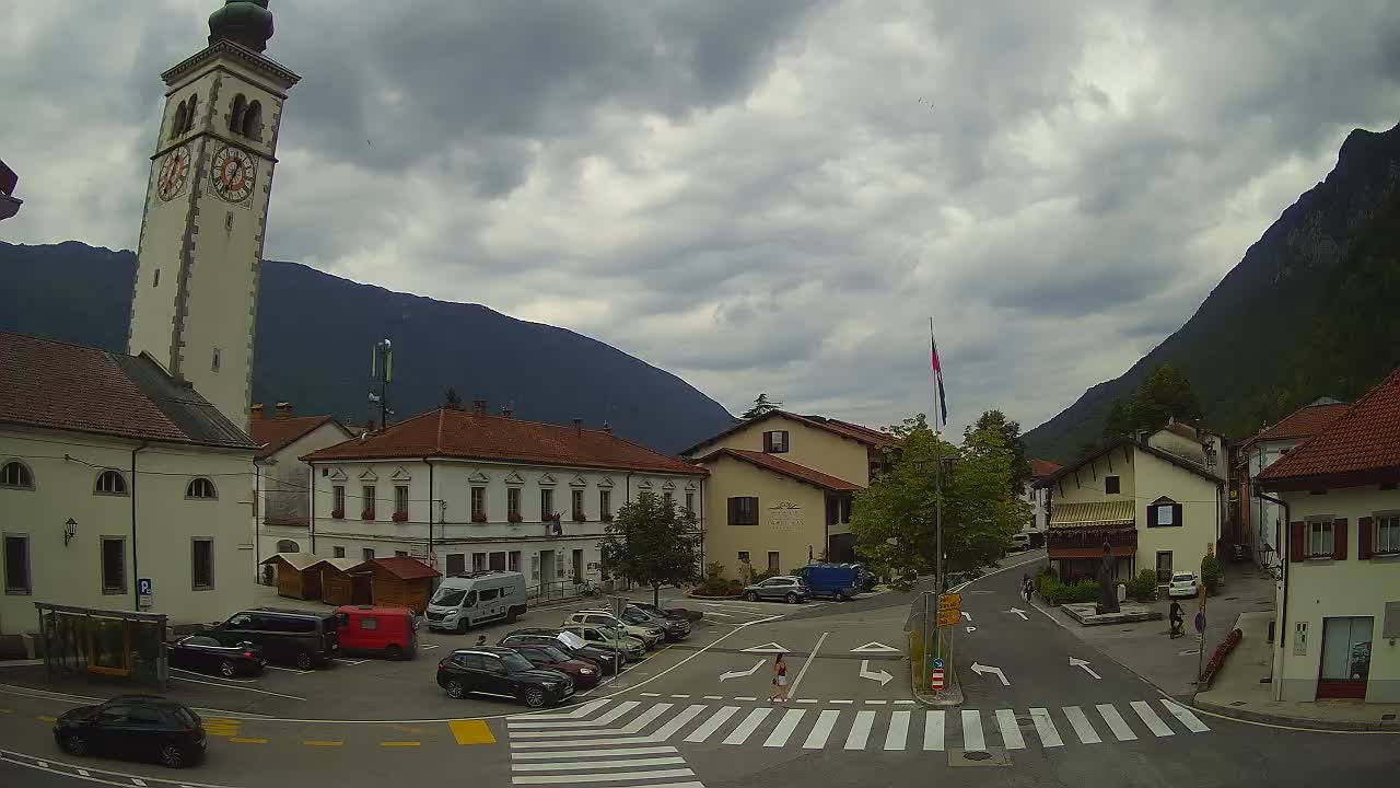 Webcam en direct du centre-ville de Kobarid – Vallée de la Soča – Slovénie