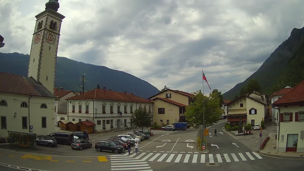 Live webcam Kobarid – Caporetto centro città – Valle dell’Isonzo – Slovenia