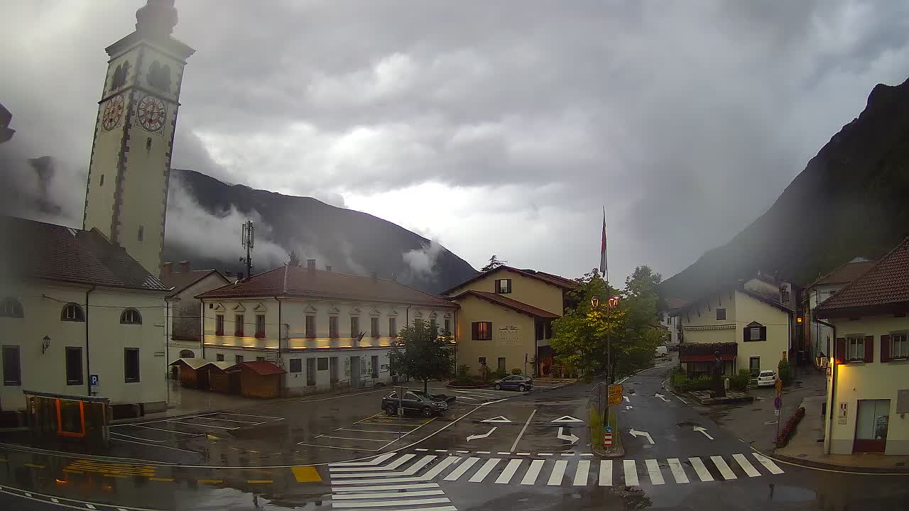 Live webcam Kobarid – Caporetto centro città – Valle dell’Isonzo – Slovenia