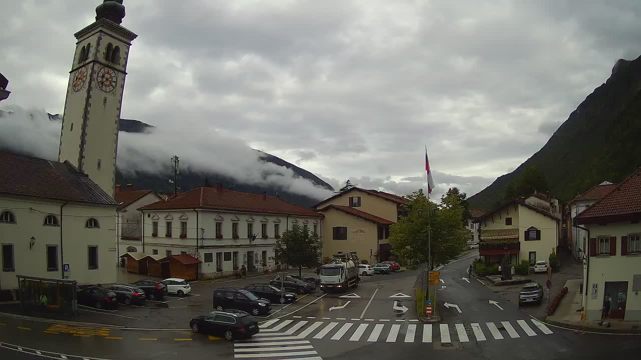 Live webcam Kobarid – Caporetto centro città – Valle dell’Isonzo – Slovenia