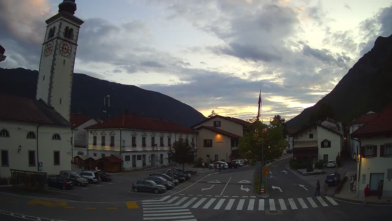 Live webcam Kobarid – Caporetto centro città – Valle dell’Isonzo – Slovenia