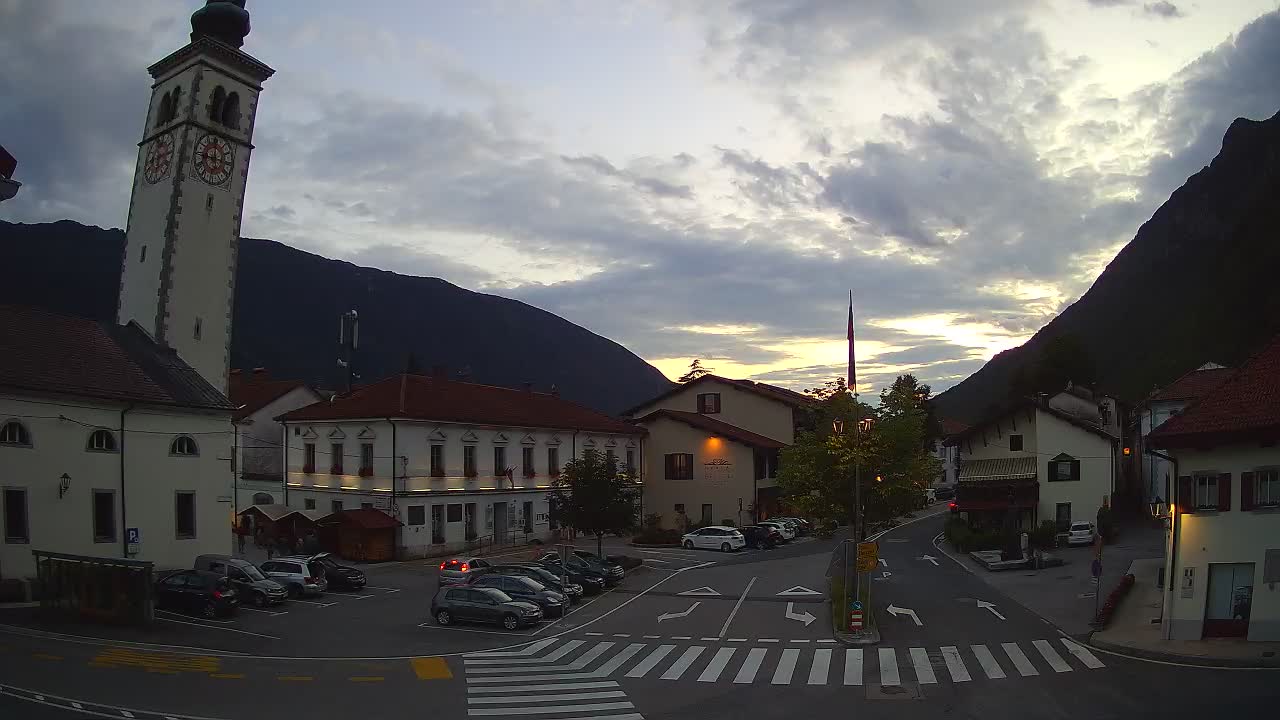 Live-Webcam Stadtzentrum von Kobarid – Soča-Tal – Slowenien
