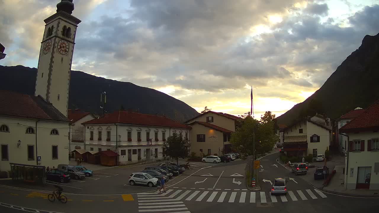 Live webcam Kobarid – Caporetto centro città – Valle dell’Isonzo – Slovenia