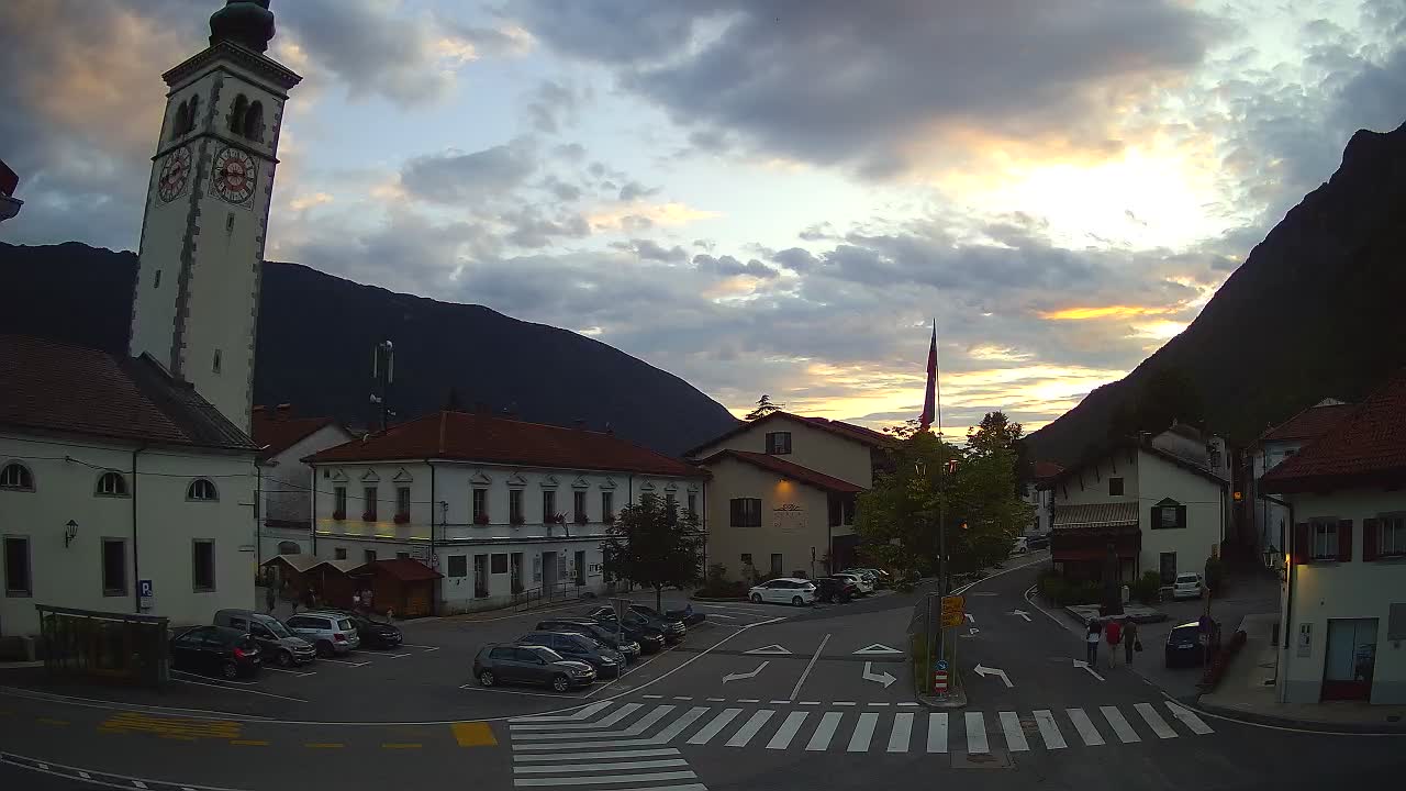 Webcam en direct du centre-ville de Kobarid – Vallée de la Soča – Slovénie