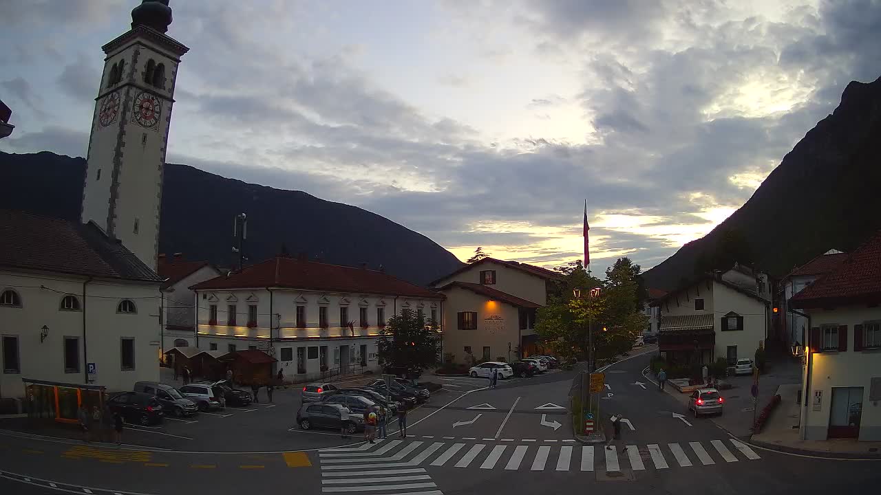 Live-Webcam Stadtzentrum von Kobarid – Soča-Tal – Slowenien