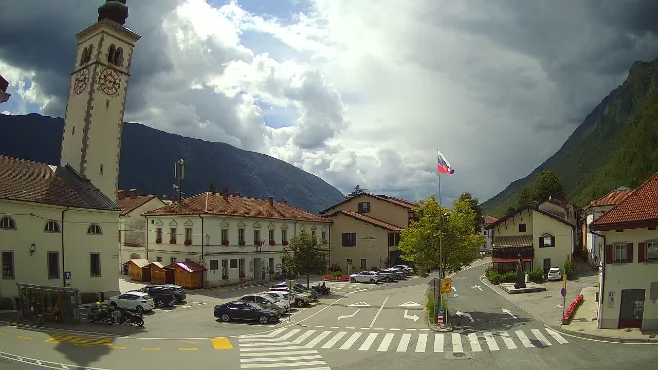 Webcam en direct du centre-ville de Kobarid – Vallée de la Soča – Slovénie