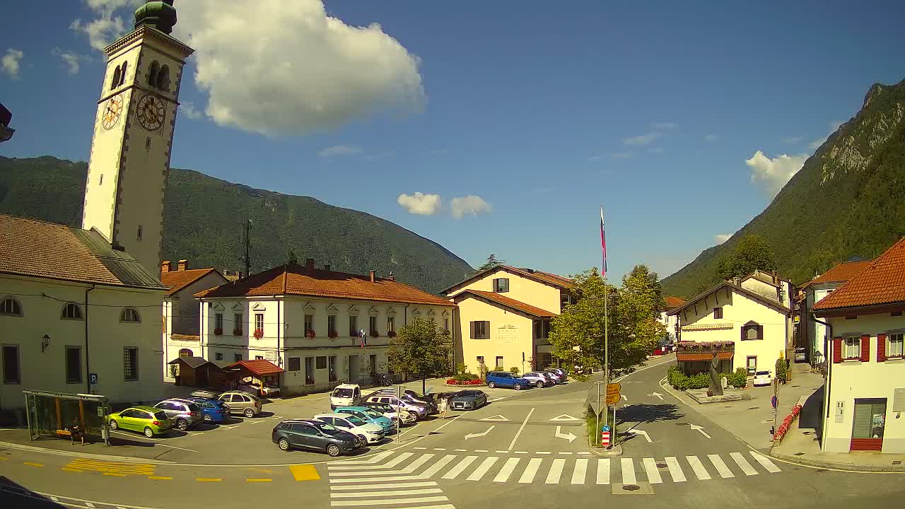 Live webcam Kobarid – Caporetto centro città – Valle dell’Isonzo – Slovenia
