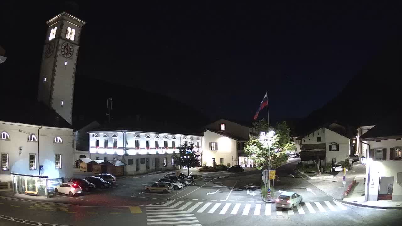 Live-Webcam Stadtzentrum von Kobarid – Soča-Tal – Slowenien