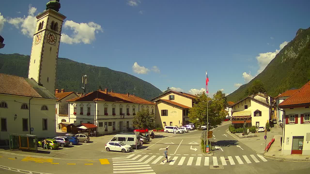 Webcam en direct du centre-ville de Kobarid – Vallée de la Soča – Slovénie